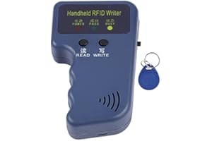 BAFOVY Handheld RFID Copier Reader Writer 125KHz EM4100 Portable ID Card Duplicator for Access Control Systems, T5577 EM4305 Key Fob Copy Device