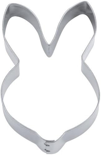 Staedter 080058 Rabbit Face Cookie Cutter, Silver, 6 cm