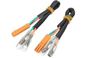 Viviance Par Adaptador De Giro De La Señal del Cableado Tapones Compatible con Kawasaki Ninja ZX-6R ZX-9R ZX-10R ZX-12R Z750 Z800 Z1000 ZX ZR Z Honda CBR VTR VT Shadow Yamaha YZFR