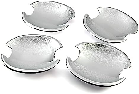 PSgiveU CH-01-0021C Mirror Chrome Side Door Handle Bowl Covers Trims