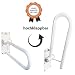 Produktbild Kibomed - Stützklappgriff behindertengerecht 76cm lang weiß 1 Stück | Toiletten Stütz-Haltegriff hochklappbar robust & solide verarbeitet | Aufstehhilfe seniorengerecht | Wandmontage im Badezimmer