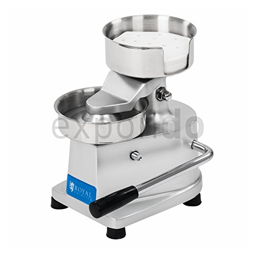 Royal Catering - RCHM-100 - Burger Machine - for patties with a diameter of 10 cm - made from stainless steel