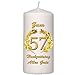 Produktbild Foto-Kerze zum 57. Hochzeitstag