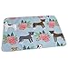 Produktbild Pitbull Florals Flower Blue Pitbull Terrier Pitbull Floral Dog Cute Dog Florals Baby Portable Reusable Changing Pad Mat 19.7x27.5 inches