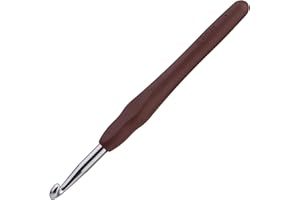 BENLAY Crochets Ergonomiques de 6 mm Avec Poignées Douces pour Mains Arthritiques - Outil Léger et Confortable pour Tricot et Débutants