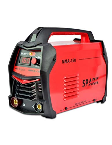 Spark - Soldador Inverter Soldadora Equipo de Soldadura Electrodo Electrodo hasta 3.25mm Maquina de Soldar (160 A, IGBT, Pantalla LED, incl. accesorios)