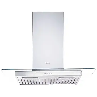 Elica 60 cm 1000 m3/hr Chimney (Flat Glass ETB LTW, 1 Baffle Filter, Steel/Grey)