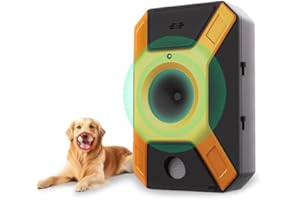 WUGEIN Ultrasuoni Antiabbaio,Ultrasuoni per Cani,Antiabbaio Anti Abbaio Cani Dispositivo, Automatico Anti-Abbaio per Cani con 3 modalità da Interno Interno ed esterno