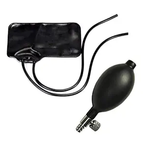 PAL Blood Pressure BP Bag Rubber And Bulb with Valve (Black Color)