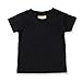 Larkwood Baby/Childrens Crew Neck T-Shirt / Schoolwear (12-18) (Black)