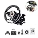 Price comparison product image Steering Wheel with Pedals Drive Plate Support PC/PS3/PS4/X-One Computer Game USB Wired Connection Steering Wheel Simulation Racing Simulation Driving School Car Steering Wheel Stand