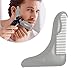 Produktbild Bart Kamm, Keewonda Bartkamm Bart Guide Schnurrbart Kamm-Set Bart Gestaltung Kamm Pocket Tool Kit für Herren BRO - Grau