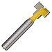 Produktbild Ferrell T-Slot Cutter Shank Steel Handle Milling Woodworking Router Bit Sculpture 1/4 * 1/2 Gelb