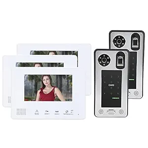 Video Intercom, Adjustable Volume and Brightness Video Intercom Kit Night Vision for Home Video Surveillance for Villa House Office Apartment