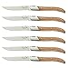 Produktbild Flying Colors Laguiole Steakmesser Set, Edelstahl, Gummi Holz Griff, Geschenkbox, 6 Stück (BE)