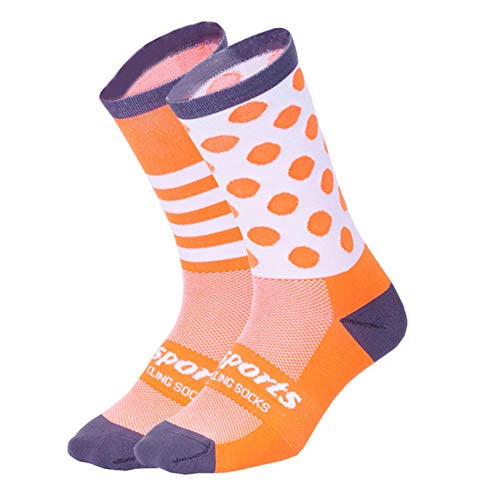 Amyove Unisexe Long Tube Professionnel Respirant Cyclisme Chaussettes de Sport Occasionnels Chaussettes de Sport décontractées
