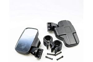 BHYShop Rétroviseur ATV UTV 1,75"2" Noir pour Polaris Ranger RZR Rhino Arctic Cat Wildcats Pioneer 1000