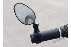 SCOOTISFACTION 1 Pair Cycling Riding Bicycle electric scooter Bike Rear View Mirror, Reflector Mirror With Wide Angle Lens and Adjustable Universal Handle For Road Bike