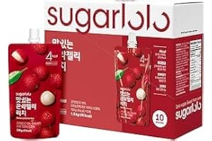 WANAHONG Intake Sugarlolo Fruit Drink 150 g x 10 Pieces | Low Calorie Fruit and Sugar Free | Ideal for Diabetics and Health Consciousness | (pack of 10, Lychee)