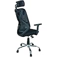 SmileSellers Hector High Back Multi-Purpose Gaming Chair, Mesh Ergonomic Office Chair, Desk Chair with Adjustable Armrests, Multi-Tilt Lock Mechanism | No Seat Slider (Black)
