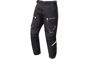 DEGEND Sweep | Pantalon de Moto pour Hommes avec Protection 4 Saisons - Vêtements Moto Imperméables et Résistants au Vent avec Doublure Thermique - Protections Amovibles - Homologué CE