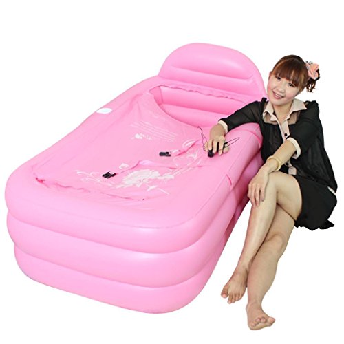 Preisvergleich Produktbild PIGE Aufblasbare Badewanne Whirlpool Badewanne Klapperwachsenen Bad große Verdickung 160 * 90 * 50 cm
