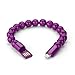 Produktbild VAPIAO Kugel Armband Lightning Ladekabel USB für Apple iPhone und iPad in Lila