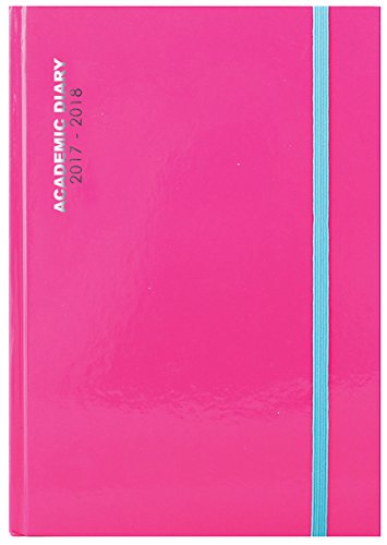 Télécharger Agenda scolaire 2017 2018, une page A5 par jour, couverture rigide -3198 rose Francais PDF