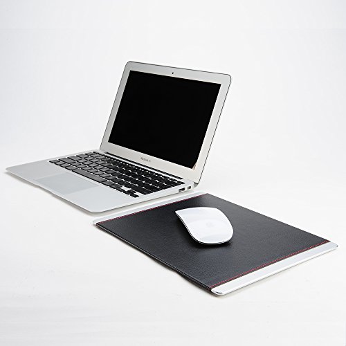 Maus Pad, megadream Durable Office Zubehör superdünn Hochgenaue, Performance Soft Touch Computer MOUSEPAD Mauspad – Design aus Elegant genarbtem Echtleder Leder mit Rutschfeste Unterseite für Geschenk Unterstützung verkabelt oder kabellos Bluetooth-Maus und präzise Kontrolle für MacBook Computer Laptops - 6