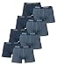 Produktbild PUMA Herren BASIC Boxer Boxershort Unterhose 8er Pack in vielen Farben (XL, Denim)