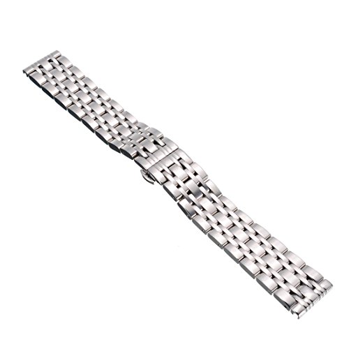 20mm Unisex Watch Strap Stainless Steel Pin Buckle Watch Band Silver Strap Klassische Uhrenband Uhrenarmbaender 20mm Unisex Watch Strap Stainless Steel Pin Buckle Watch Band Silver Strap Klassische Uhrenband Uhrenarmbaender