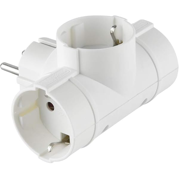 Triple Adapter Schuko Plug To Bypass Sockets Met Schuko - TRIPLE SCHUKO Plug To Bypass Sockets Met Schuko Triple Schuko Adapter Schuko Plug T Wit