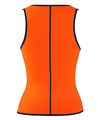DODOING Damen Zipper Sport Waist Cincher Training Sport Korsage Korsett Corsage Schwitzen Sauna Neopren Weste Tank Top für Gewichtsverlust - 4