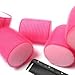 10 x Large Pink Soft Velcro Hair Rollers Perfect For Sleeping In - Curling Accessory