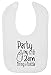 Party My Crib 2am Bring A Bottle Velcro Fastening Baby Bib (White)