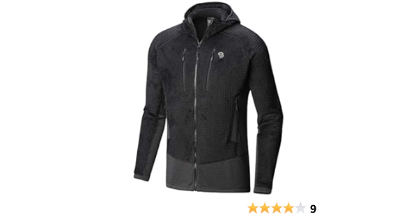 monkey man grid hooded jacket