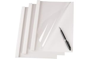 ‎RAYSON RAYSON Thermobindemappen, A4, 25 Blatt, 3 mm, Weiß, Packung mit 25 Stück