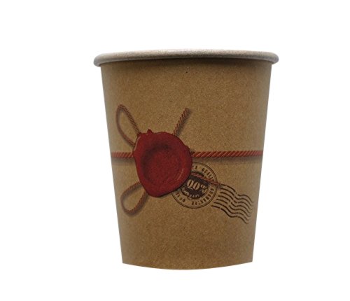 IMBALLAGGI ALIMENTARI CERALACCA Bicchieri Carta, 250 milliliters, CARTONCINO Kraft ACCOPPIATO PE