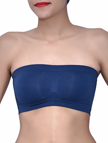 Glamio Womens/Girls Non-Padded, Non-Wired Seamless Tube Bra (Dark Blue Color)(Free Size) RS.99 (86.00% Off) - Amazon