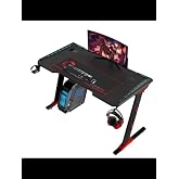Gameon Raptor Il Serisi Z Şeklinde Rgb Akıcı Işıklı Oyun Masası (Boyut: 140-60-72 Cm), (800&times;300&times;3 mm - Fare Altlığı), Kulaklı