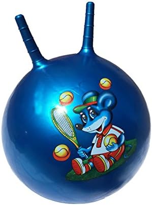 20" Inch Large Hopper Retro Ball Jump N Bounce Ball 50cm Outdoor Toy Adults/Kids Red, Blue, Pink Or Green HTUK® (Blue)
