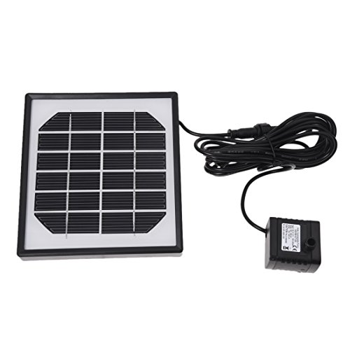SODIAL (R) Water Pump Panel Brushless Solar Energy to Power 6V Pond 150L / H