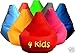 GARDEN FURNITURE Pink Water Resistant Beanbag Lounger For Kids Perfect For Indoor or Outdoor Bean bags