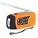 Produktbild IntiPal FM Solar Radio Solarradio mit Kurbel Kurbeldynamo LED Taschenlampe Notfall Ernstfall USB Handy Ladegerät Camping Outdoor (Gelb)