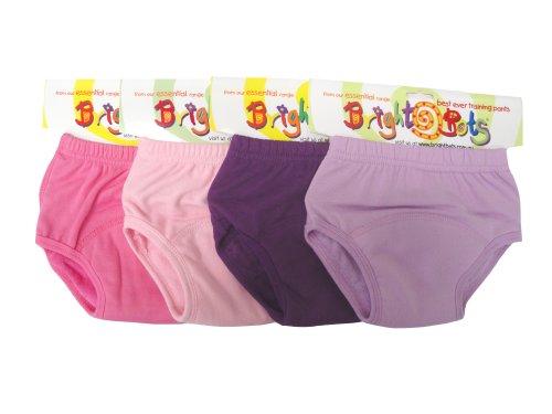 Bright Bots Washable Potty Training Pants with PUL Lining 4pk Medium - Girl (approx 24months)