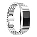 Produktbild Windy5 Edelstahl-Bügel-Smart-Band Ersatz-Metallketten-Gurt-Armband-Handgelenk-Band für Fitbit Aufladen 2