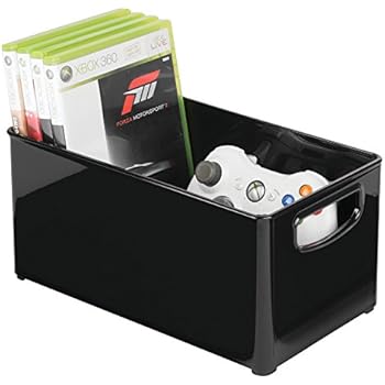 mDesign DVD Aufbewahrungssystem – Sortierbox für tiefe Schubladen