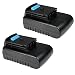 Produktbild 2x Trade-Shop Hochleistungs Li-Ion Akku 14,4V / 2000mAh für Black&Decker EPL-148 EPL-14 HP-146 HP-148 EPL-148K EPL-148KB EPL-14K EPL-14KB HP-146F4L HP-146F4LBK HP-146F4LK HP-148F4L HP-148F4LBK HP-148F4LK ersetzt A-1514-L