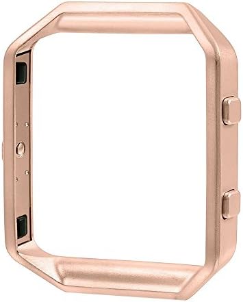 LyStar Fitbit Blaze Band Frame, Stainless Steel Metal Watch Repalcement Housing Protective Frame Case Cover for Fitbit Blaze Smart Fitness Watch(Rose gold)