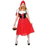 Damen Rotkäppchen Fancy Dress Halloween Kostüm